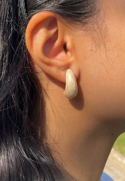 Tear Drop Marble Earrings