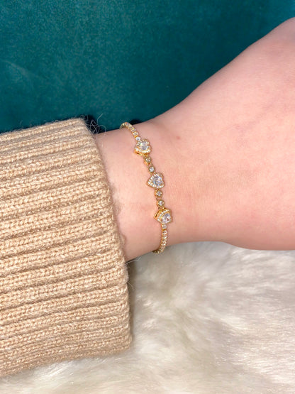 Hearts Tennis Bracelet