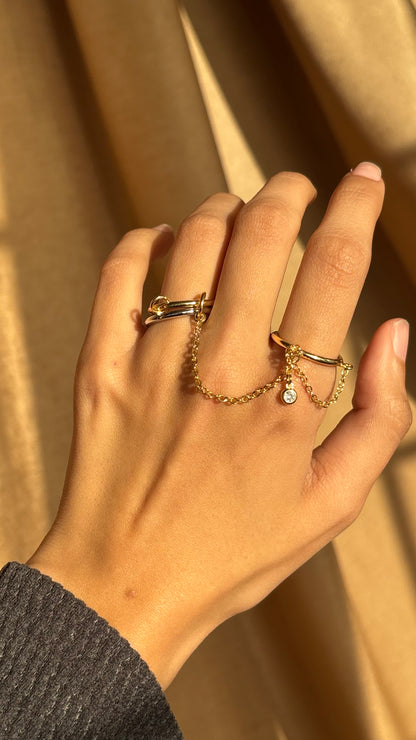 Bound trio Ring