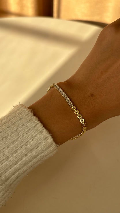 Baguette Half Tennis Bracelet