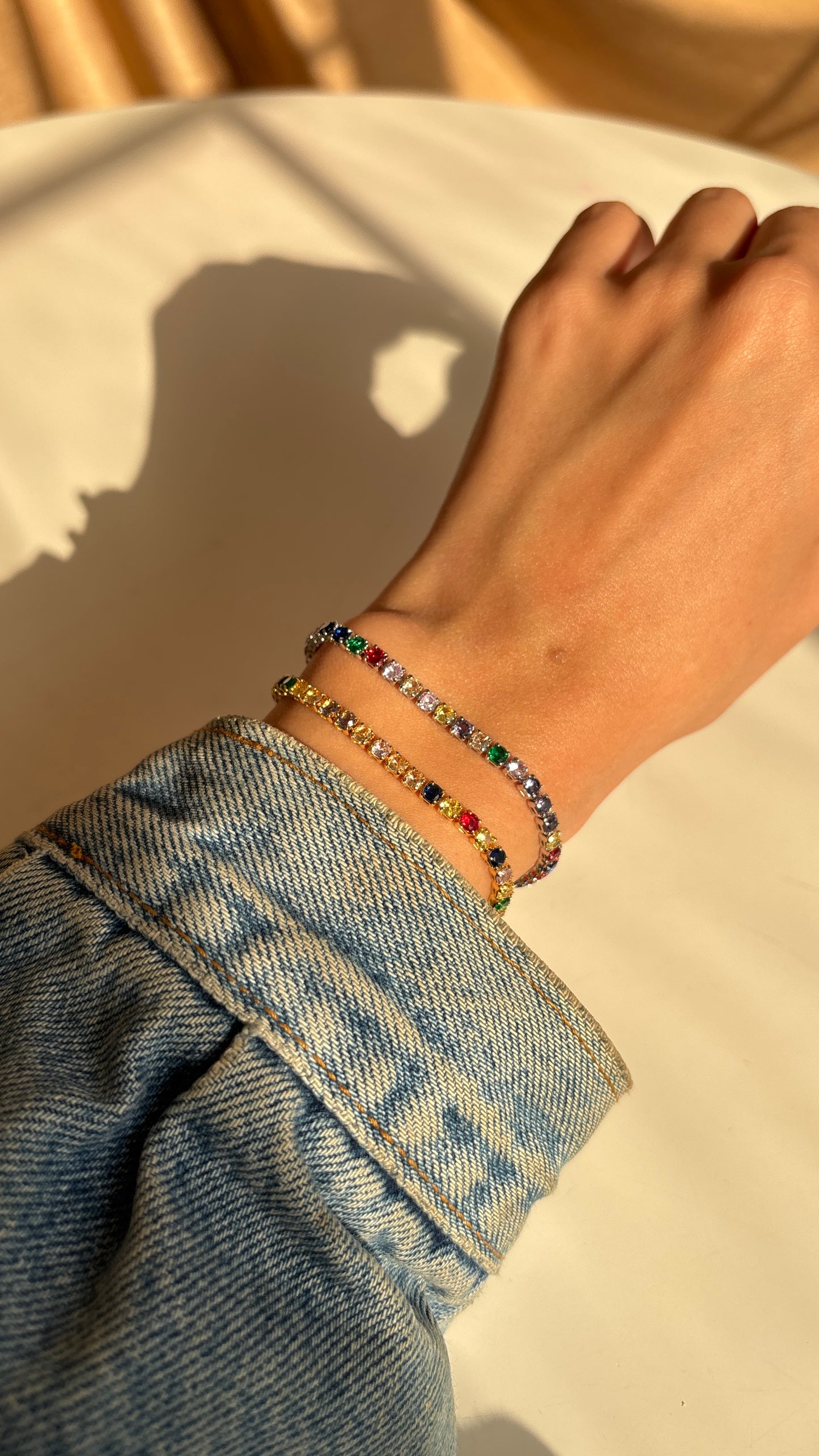 Colored Small Tennis Bracelet