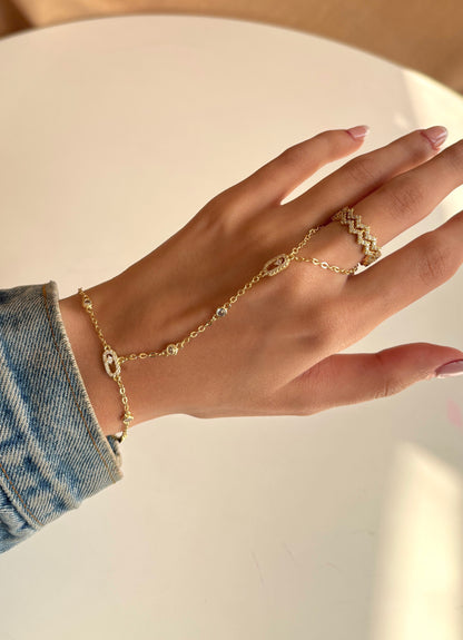 Waves Gold Ring