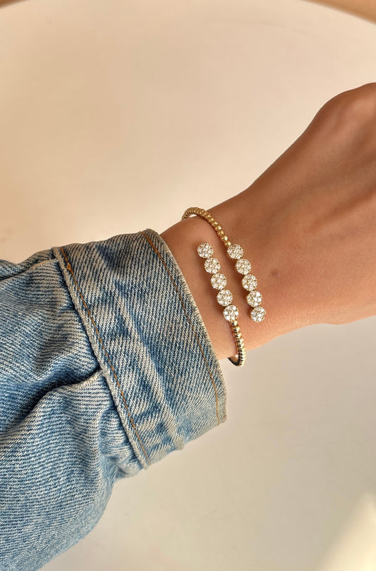 Radiant Diamonds Double Bangle