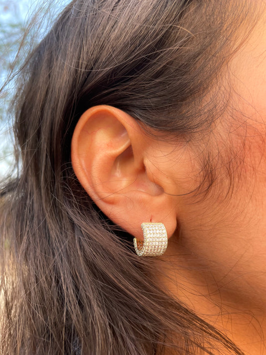Diamond Hoop Earrings
