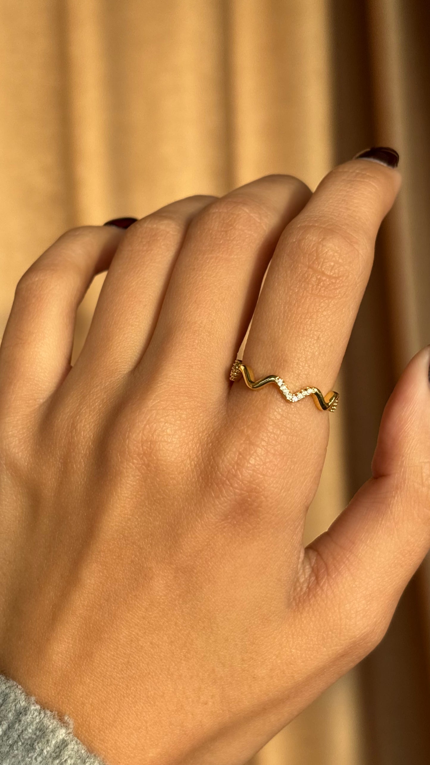 Wave Gold Ring