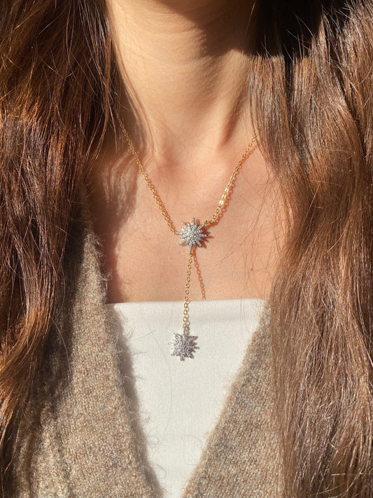 Twin Stars Necklace