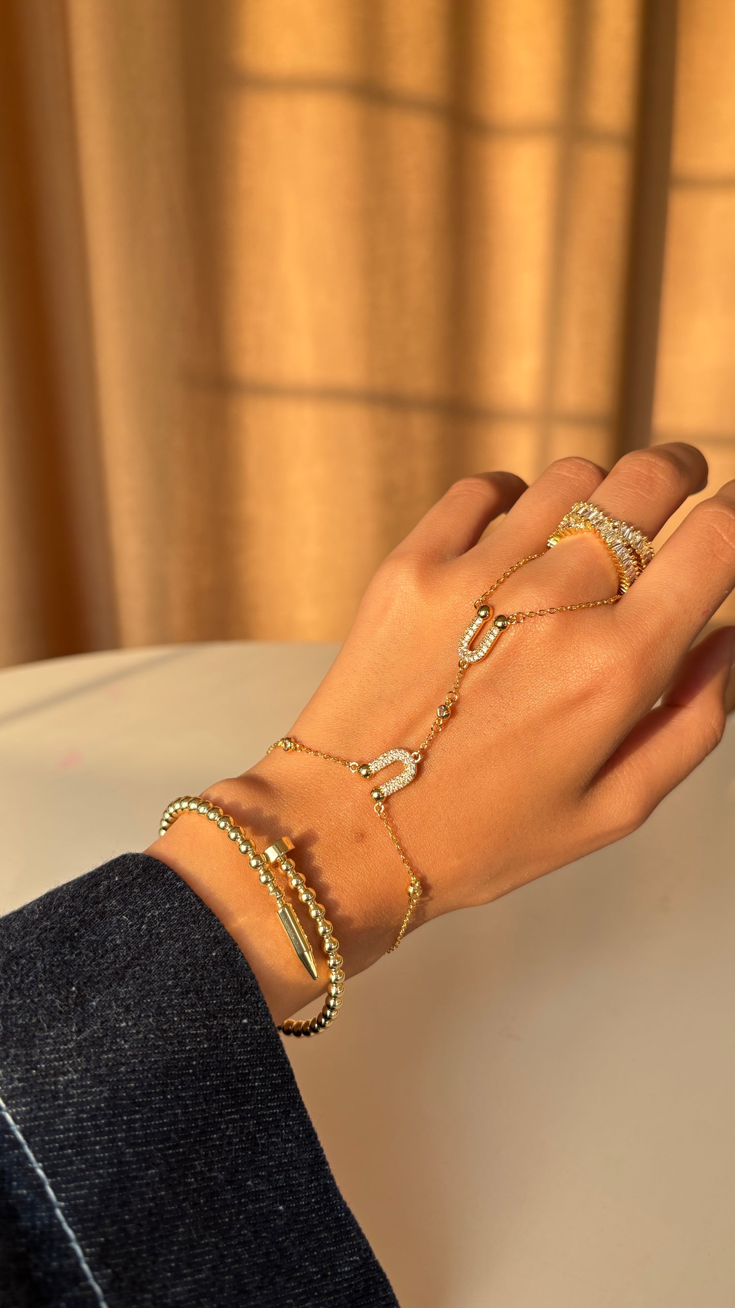 Baguette cross Ring