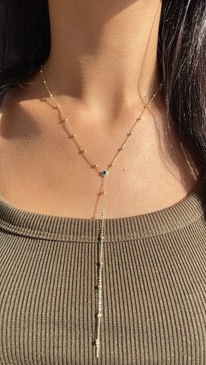 Evil Eye Drop Necklace