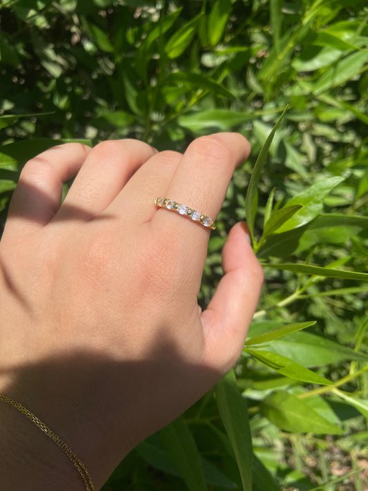 Gold Tennis Ring