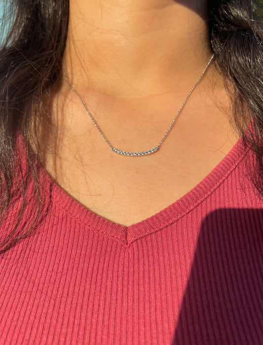 Vionne Silver Tennis Necklace