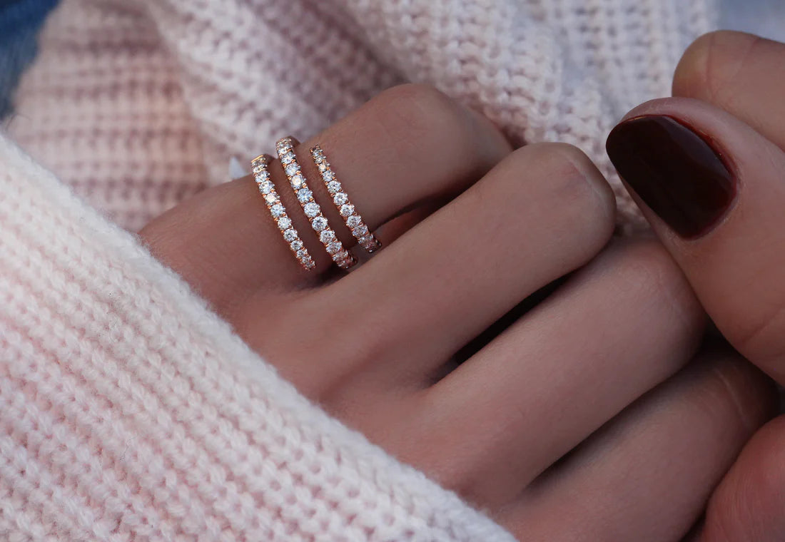 Twist Tennis Gold Ring