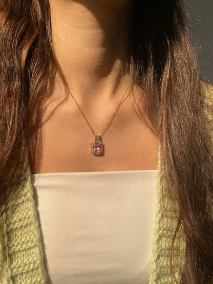 Pink Diamond Necklace