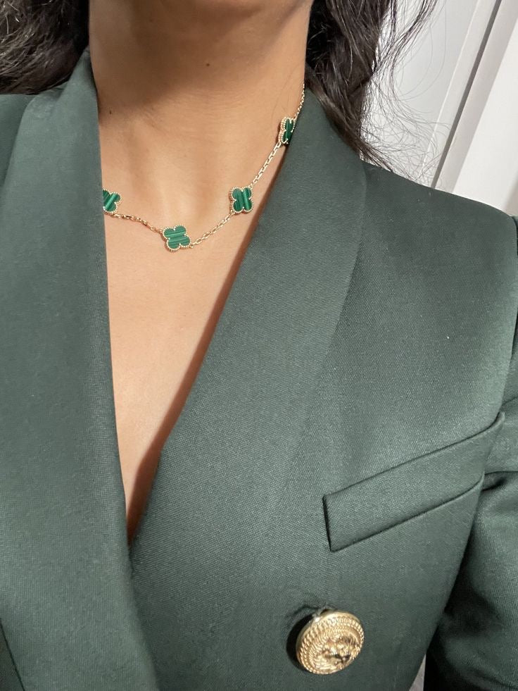 Green Alhambra Choker