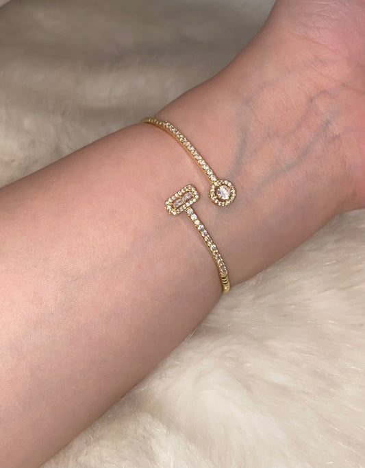 Double Diamonds Bangle