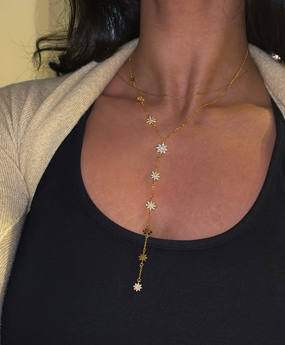 Stars Drop Necklace