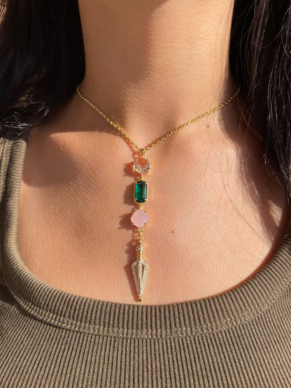 Dagger Drop Necklace