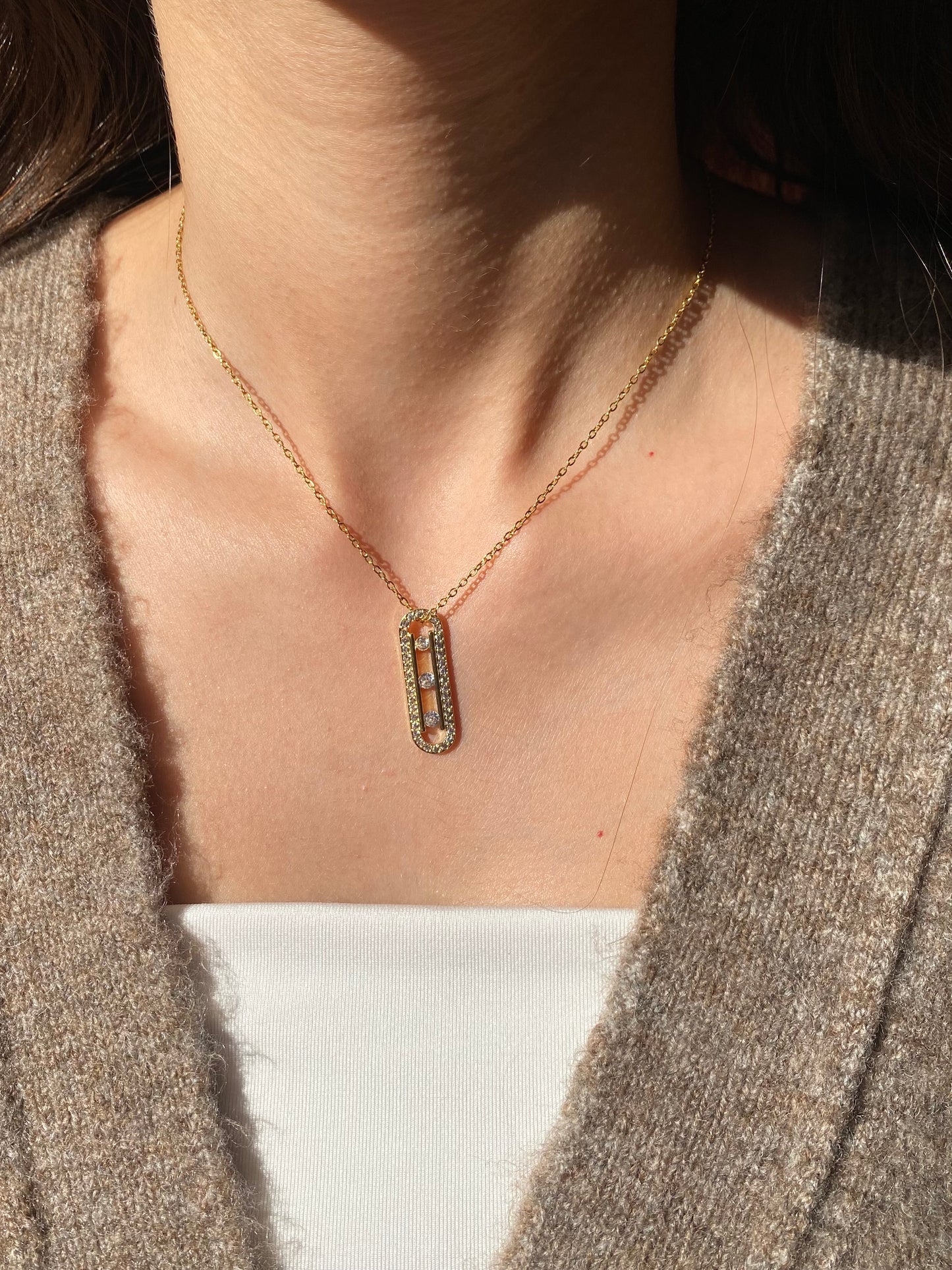 Single Diamond Move Necklace