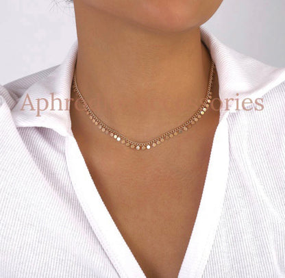 Disc Chain Necklace