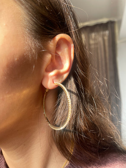 Glow Gold Hoop Earrings