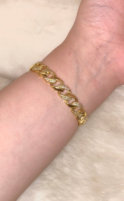 Chain Diamonds Bangle