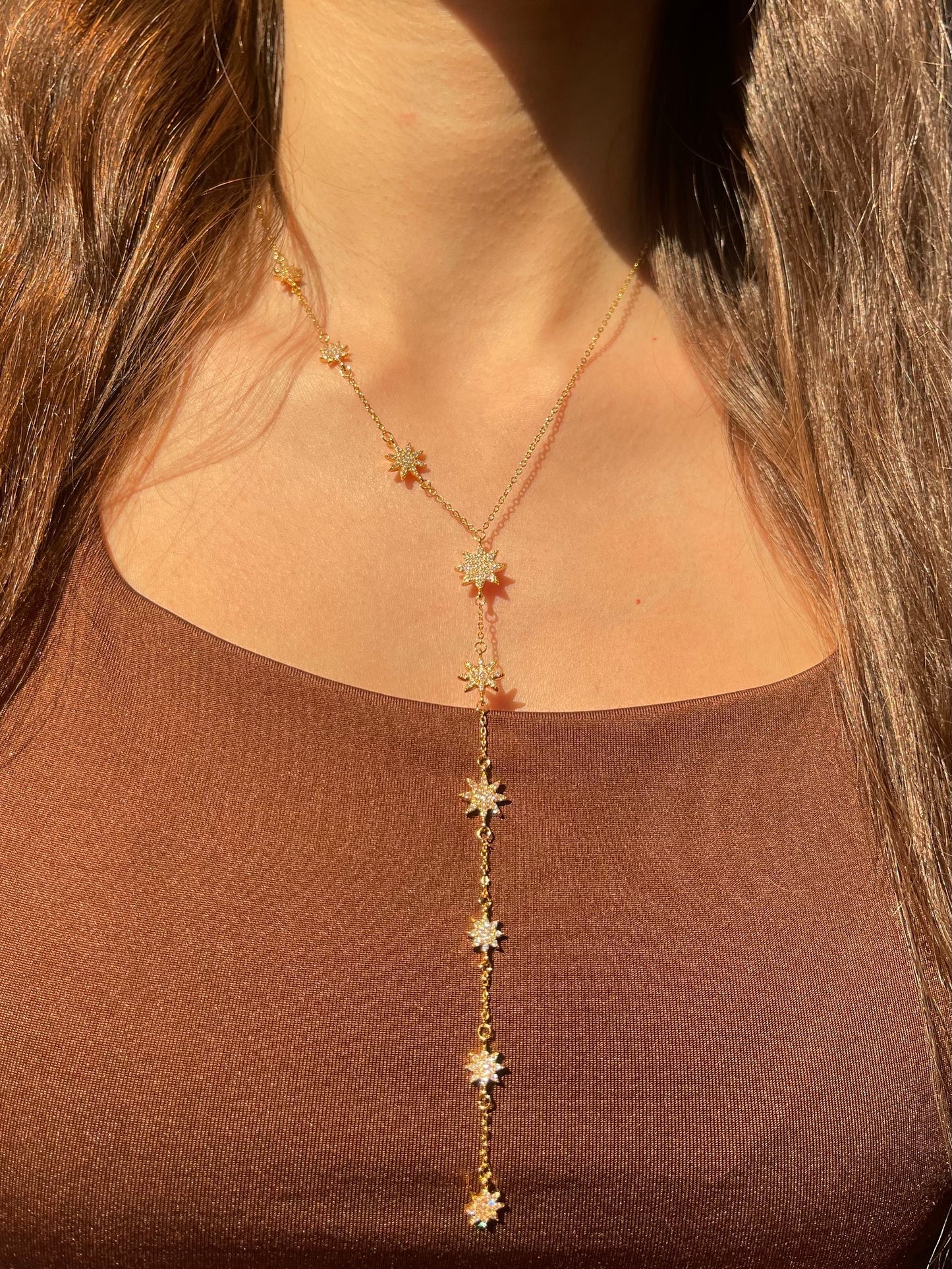 Stars Drop Necklace
