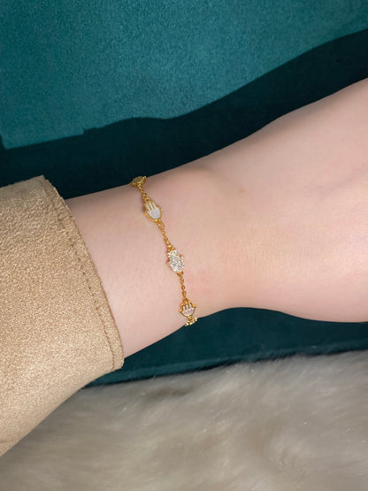 Diamond Hamsa Bracelet