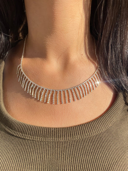 Gold Silk Threads Necklace