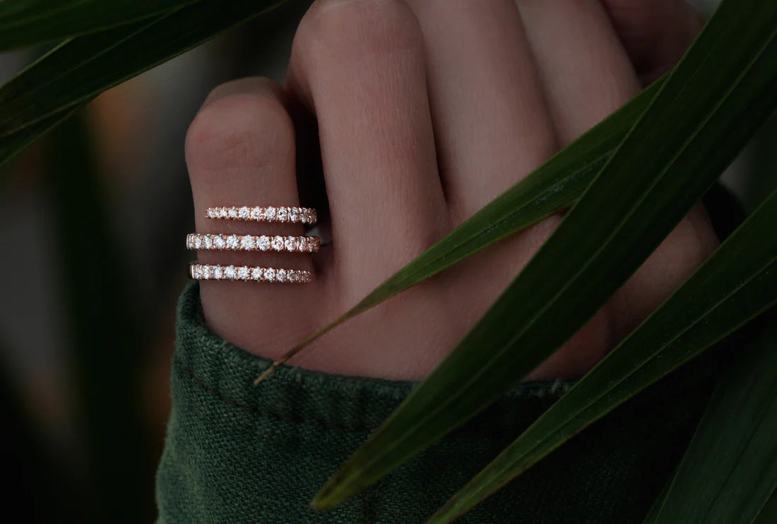 Twist Tennis Gold Ring