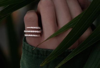 Twist Tennis Gold Ring