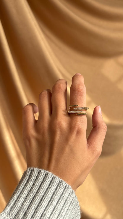 Spark gold Ring