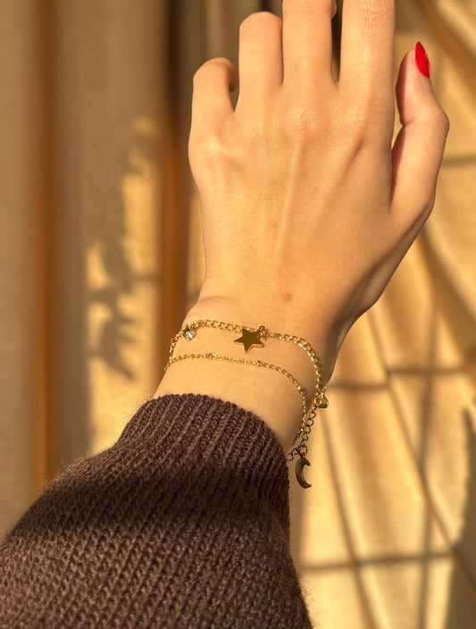 Star&moon bracelet
