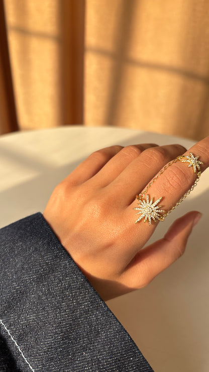 Sunburst Linked Ring