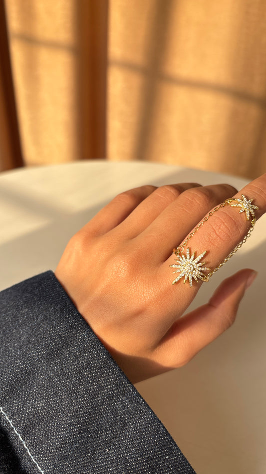 Sunburst Linked Ring