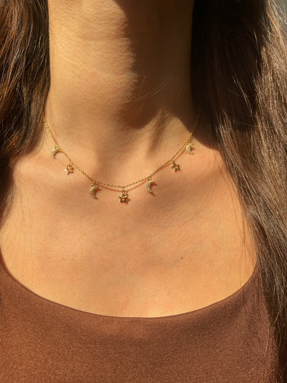 Glow Star Choker Necklace