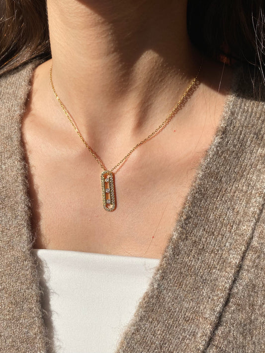 Single Diamond Move Necklace