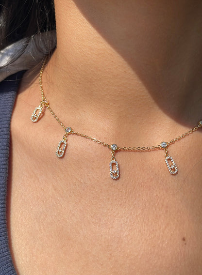 Move Choker gold Necklace