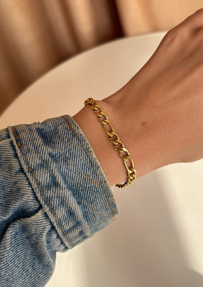 Figaro Thick Chain Bracelet