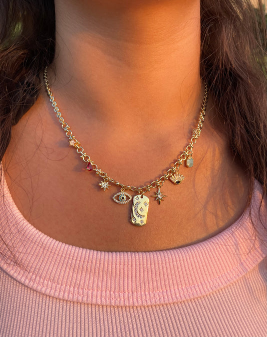 Colored Charms Necklace