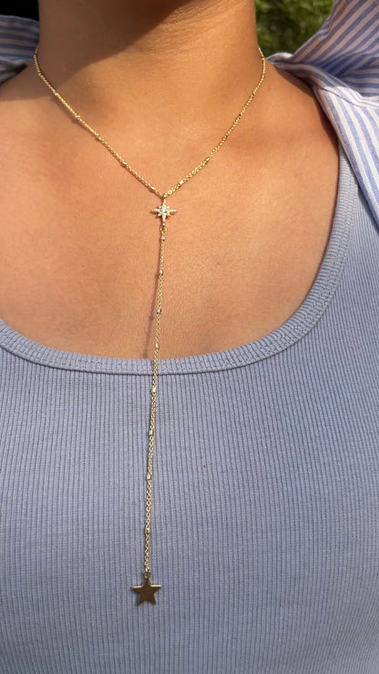 Star Drop Necklace