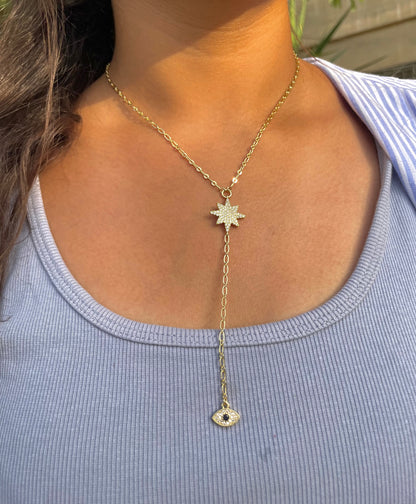 Evil Eye Star Necklace