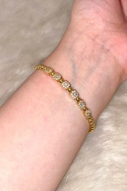 Diamond Gold Bangle