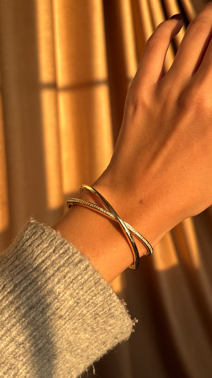 Cross Gold Bangle
