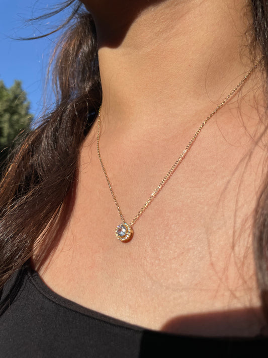 Round Diamond Necklace