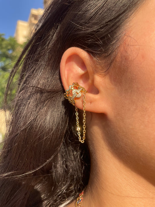 Fake Chain Earrings
