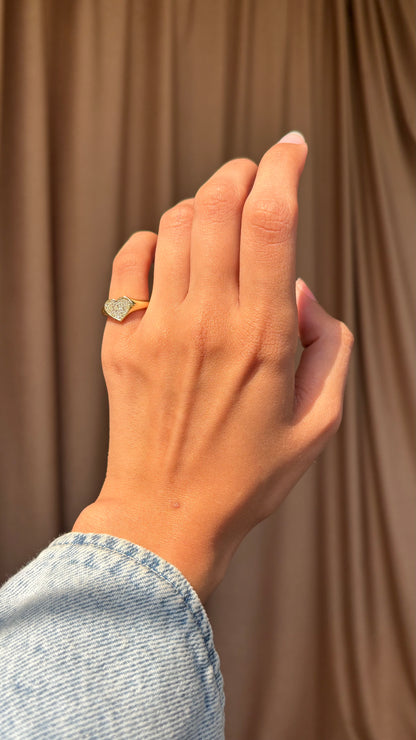 Heart pinky Ring