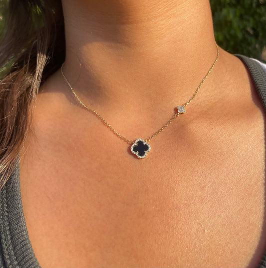 Black diamond necklace