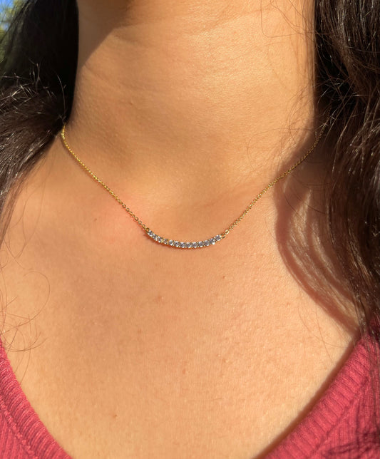 Vionne Gold Tennis Necklace