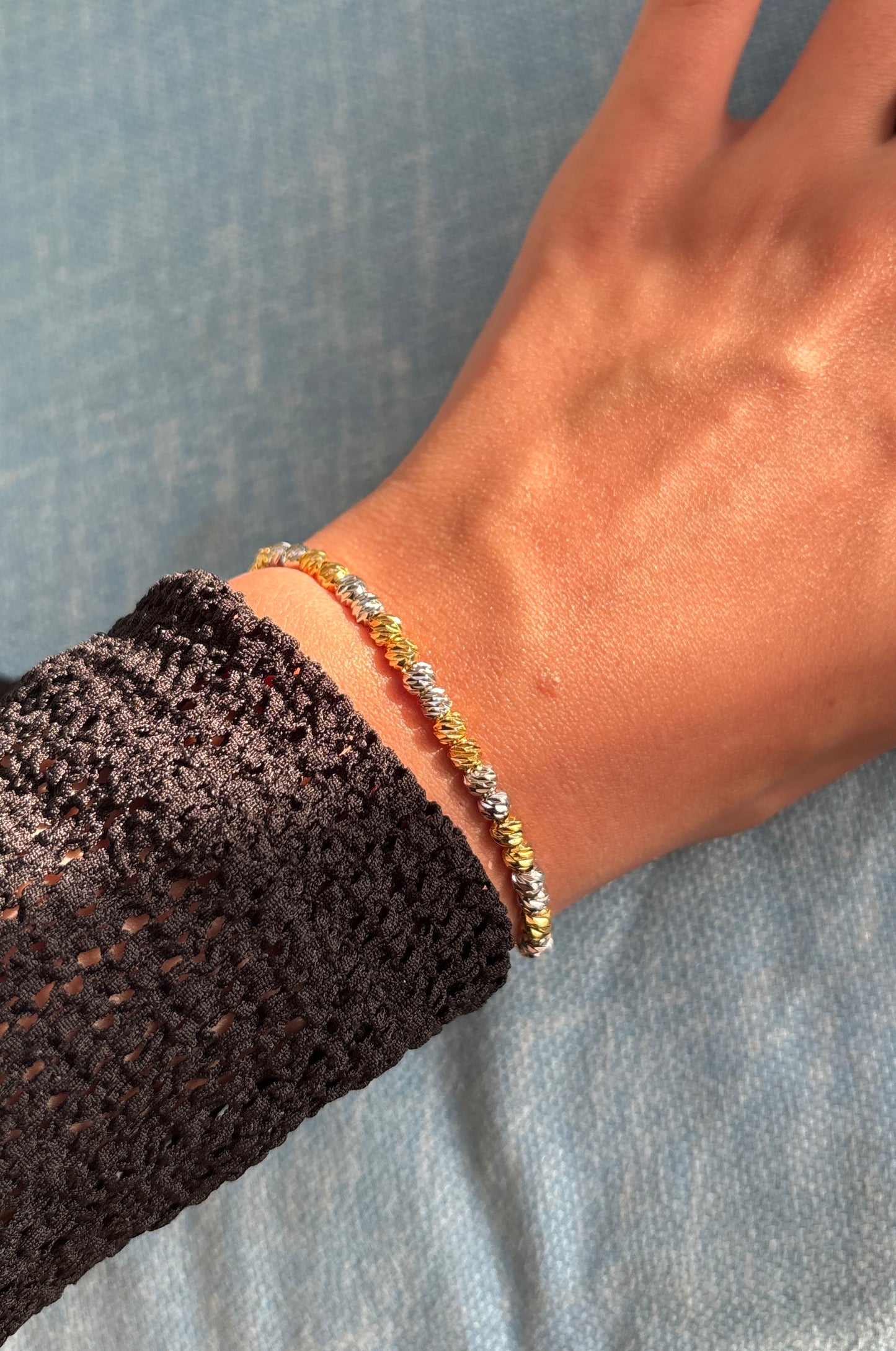 Gilded Beads Bracelet