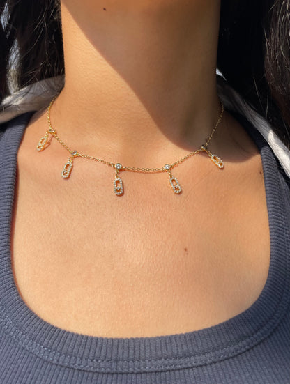 Move Choker gold Necklace