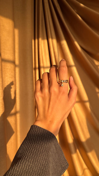 Diva Tear Drop Ring